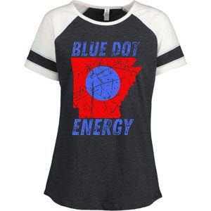 Blue Dot In A Red State Nebraska Vote Kamala Enza Ladies Jersey Colorblock Tee