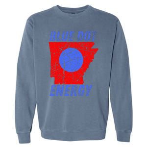 Blue Dot In A Red State Nebraska Vote Kamala Garment-Dyed Sweatshirt