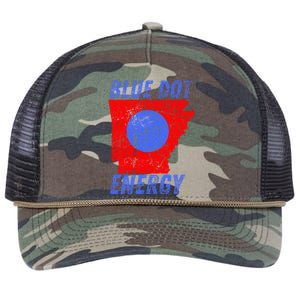 Blue Dot In A Red State Nebraska Vote Kamala Retro Rope Trucker Hat Cap