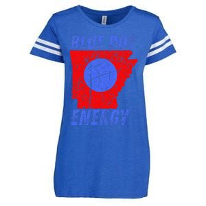 Blue Dot In A Red State Nebraska Vote Kamala Enza Ladies Jersey Football T-Shirt