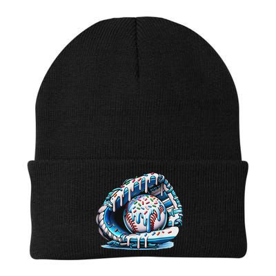 Baseball Drip Ice Cream Sprinkles Baseball Glove Beanie