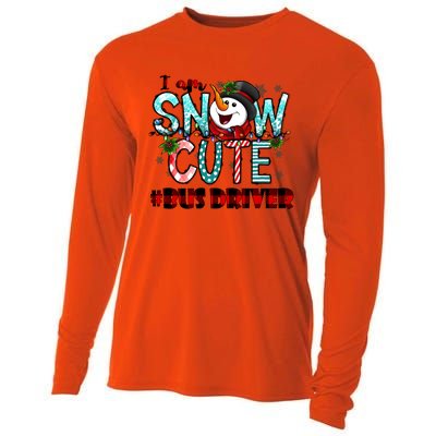 Bus Driver I Am Snow Cute Gift Cooling Performance Long Sleeve Crew