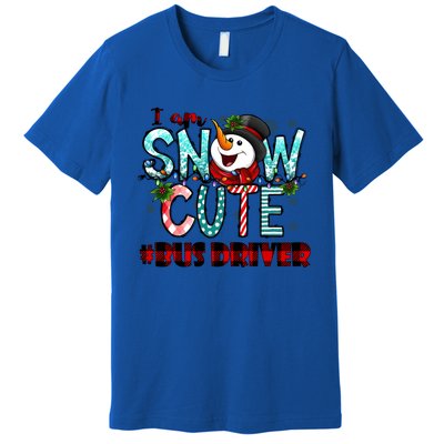 Bus Driver I Am Snow Cute Gift Premium T-Shirt