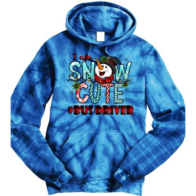 Bus Driver I Am Snow Cute Gift Tie Dye Hoodie