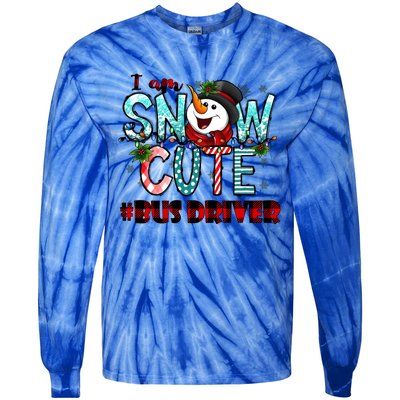 Bus Driver I Am Snow Cute Gift Tie-Dye Long Sleeve Shirt