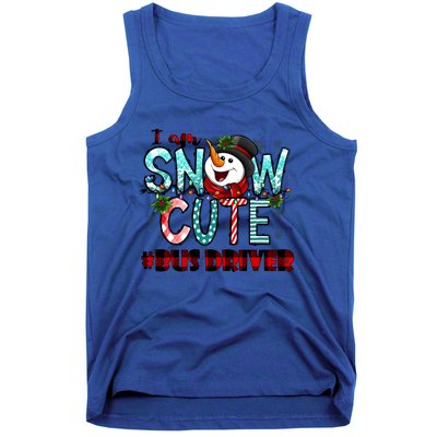 Bus Driver I Am Snow Cute Gift Tank Top