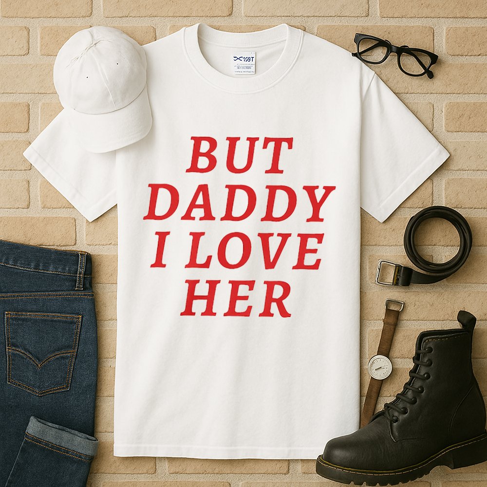 But Daddy I Love Her Pride Lgbt Queer Bisexual Pansexual Tall T-Shirt