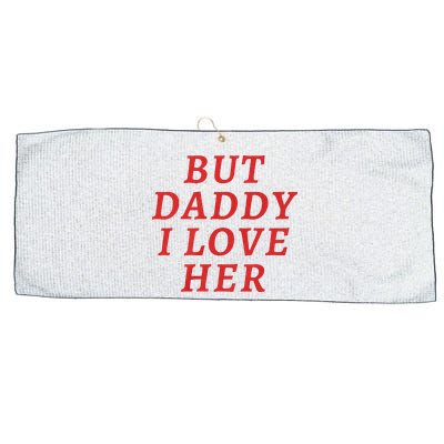 But Daddy I Love Her Pride Lgbt Queer Bisexual Pansexual Large Microfiber Waffle Golf Towel