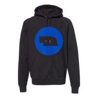 Blue Dot In A Red State Nebraska Vote Kamala Harris Walz Premium Hoodie