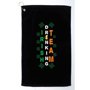 Beer Drunk Irish Drinking Team Clover Saint Patricks Day Platinum Collection Golf Towel