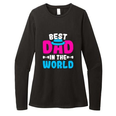 Best Dad In The World Fathers Day Gift Womens CVC Long Sleeve Shirt