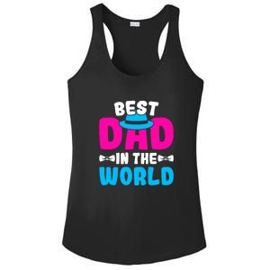 Best Dad In The World Fathers Day Gift Ladies PosiCharge Competitor Racerback Tank