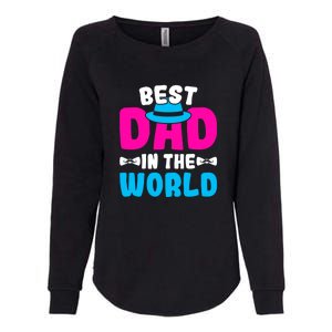 Best Dad In The World Fathers Day Gift Womens California Wash Sweatshirt