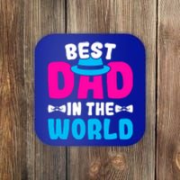 Best Dad In The World Fathers Day Gift Coaster