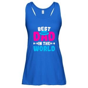 Best Dad In The World Fathers Day Gift Ladies Essential Flowy Tank