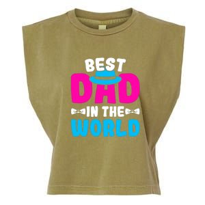 Best Dad In The World Fathers Day Gift Garment-Dyed Women's Muscle Tee