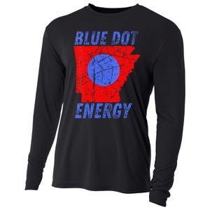 Blue Dot In A Red State Nebraska Vote Kamala Harris Walz Cooling Performance Long Sleeve Crew