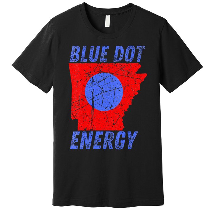 Blue Dot In A Red State Nebraska Vote Kamala Harris Walz Premium T-Shirt