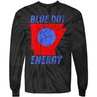 Blue Dot In A Red State Nebraska Vote Kamala Harris Walz Tie-Dye Long Sleeve Shirt