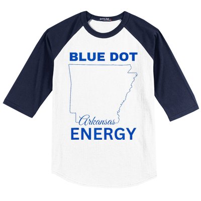 Blue Dot In A Red State Arkansas Vote Kamala Blue Dot Energy Baseball Sleeve Shirt