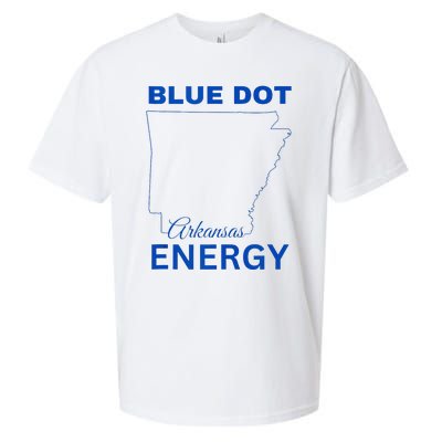 Blue Dot In A Red State Arkansas Vote Kamala Blue Dot Energy Sueded Cloud Jersey T-Shirt