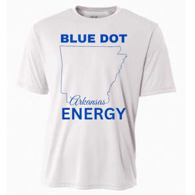 Blue Dot In A Red State Arkansas Vote Kamala Blue Dot Energy Cooling Performance Crew T-Shirt