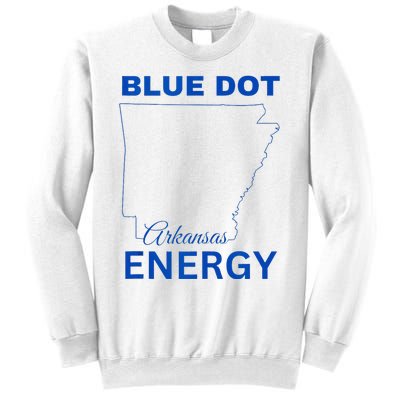 Blue Dot In A Red State Arkansas Vote Kamala Blue Dot Energy Sweatshirt