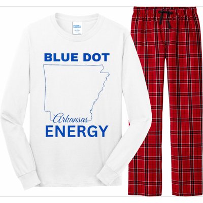 Blue Dot In A Red State Arkansas Vote Kamala Blue Dot Energy Long Sleeve Pajama Set