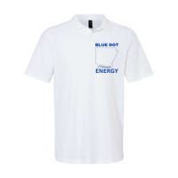 Blue Dot In A Red State Arkansas Vote Kamala Blue Dot Energy Softstyle Adult Sport Polo