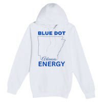 Blue Dot In A Red State Arkansas Vote Kamala Blue Dot Energy Premium Pullover Hoodie