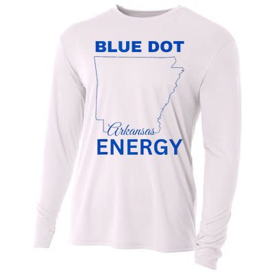 Blue Dot In A Red State Arkansas Vote Kamala Blue Dot Energy Cooling Performance Long Sleeve Crew