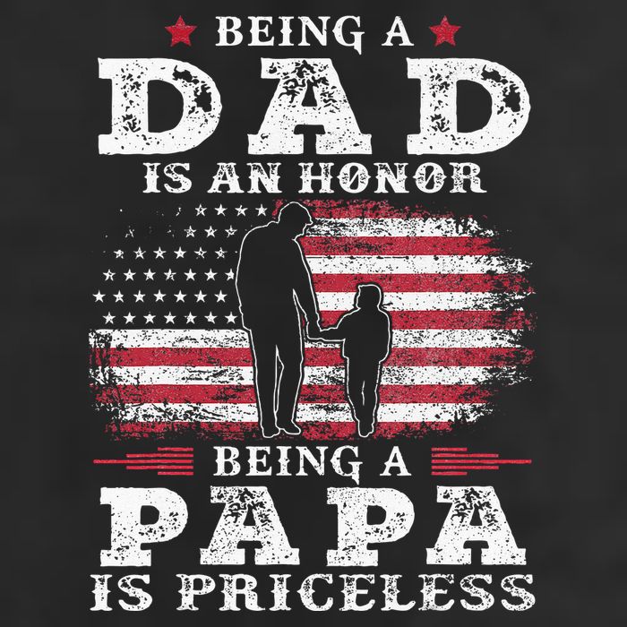 Being Dad Is An Honor Being Papa Is Priceless USA Flag 11oz C Handle Ceramic Mug