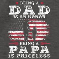 Being Dad Is An Honor Being Papa Is Priceless USA Flag Vector Backpack