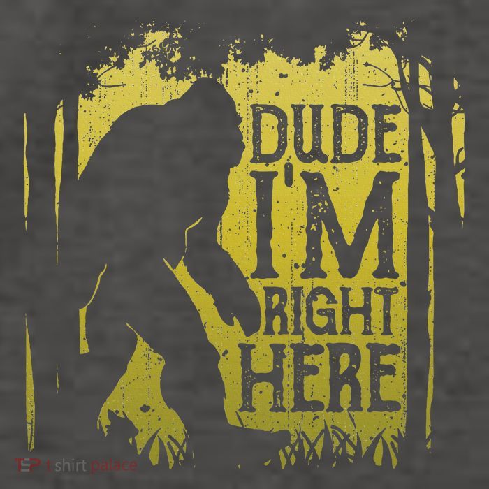 Bigfoot Dude IM Right Here Funny Sasquatch Vector Backpack
