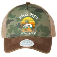 Balls Deep In This Hitch RV Camper Holiday Funny Camping Legacy Tie Dye Trucker Hat