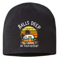 Balls Deep In This Hitch RV Camper Holiday Funny Camping Sustainable Beanie