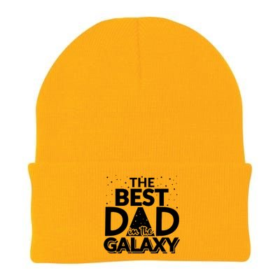 Best Dad In The Galaxy Knit Cap Winter Beanie