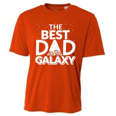 Best Dad In The Galaxy Cooling Performance Crew T-Shirt