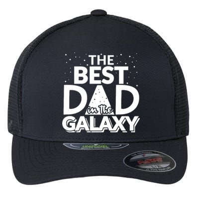 Best Dad In The Galaxy Flexfit Unipanel Trucker Cap