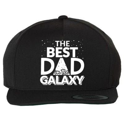 Best Dad In The Galaxy Wool Snapback Cap