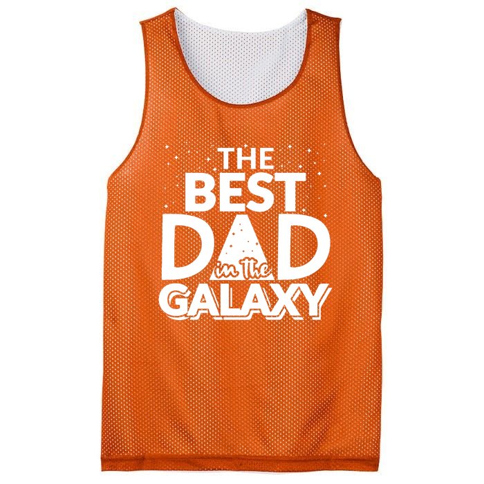 Best Dad In The Galaxy Mesh Reversible Basketball Jersey Tank