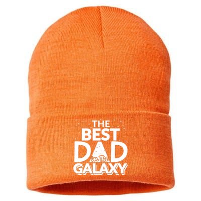 Best Dad In The Galaxy Sustainable Knit Beanie