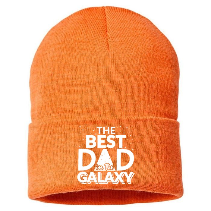 Best Dad In The Galaxy Sustainable Knit Beanie