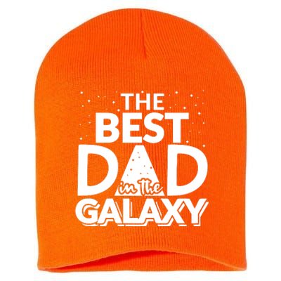 Best Dad In The Galaxy Short Acrylic Beanie