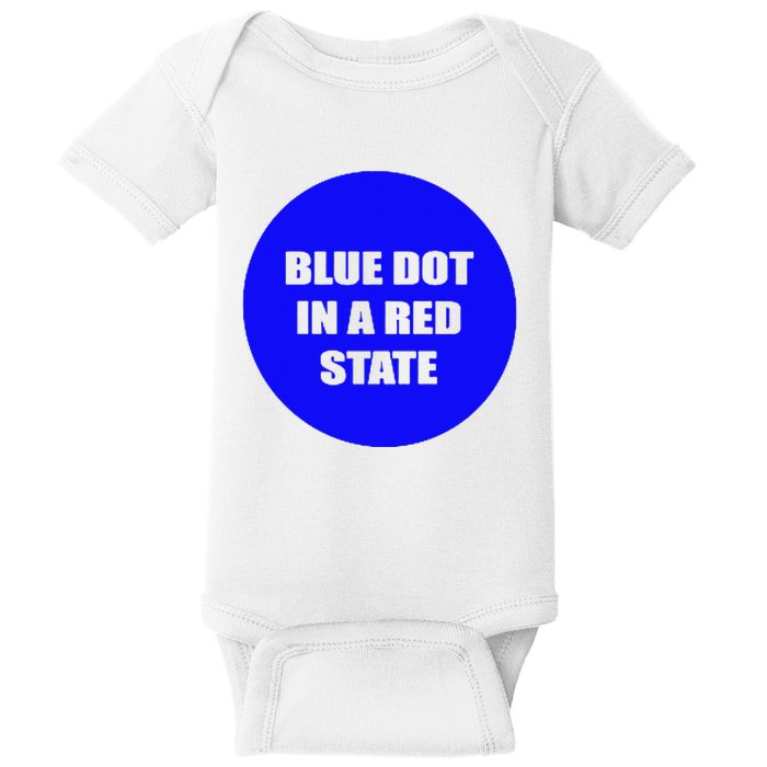 Blue Dot In A Red State Nebraska Vote Kamala Harris Walz Baby Bodysuit