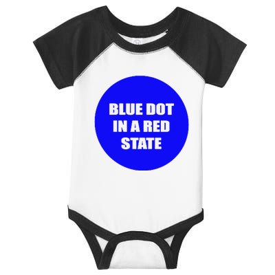 Blue Dot In A Red State Nebraska Vote Kamala Harris Walz Infant Baby Jersey Bodysuit