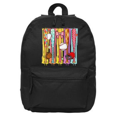 Baseball Dripping Ice Cream Drip Baseball Season 16 in Basic Backpack