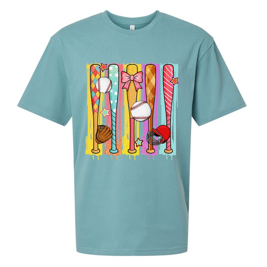 Baseball Dripping Ice Cream Drip Baseball Season Sueded Cloud Jersey T-Shirt