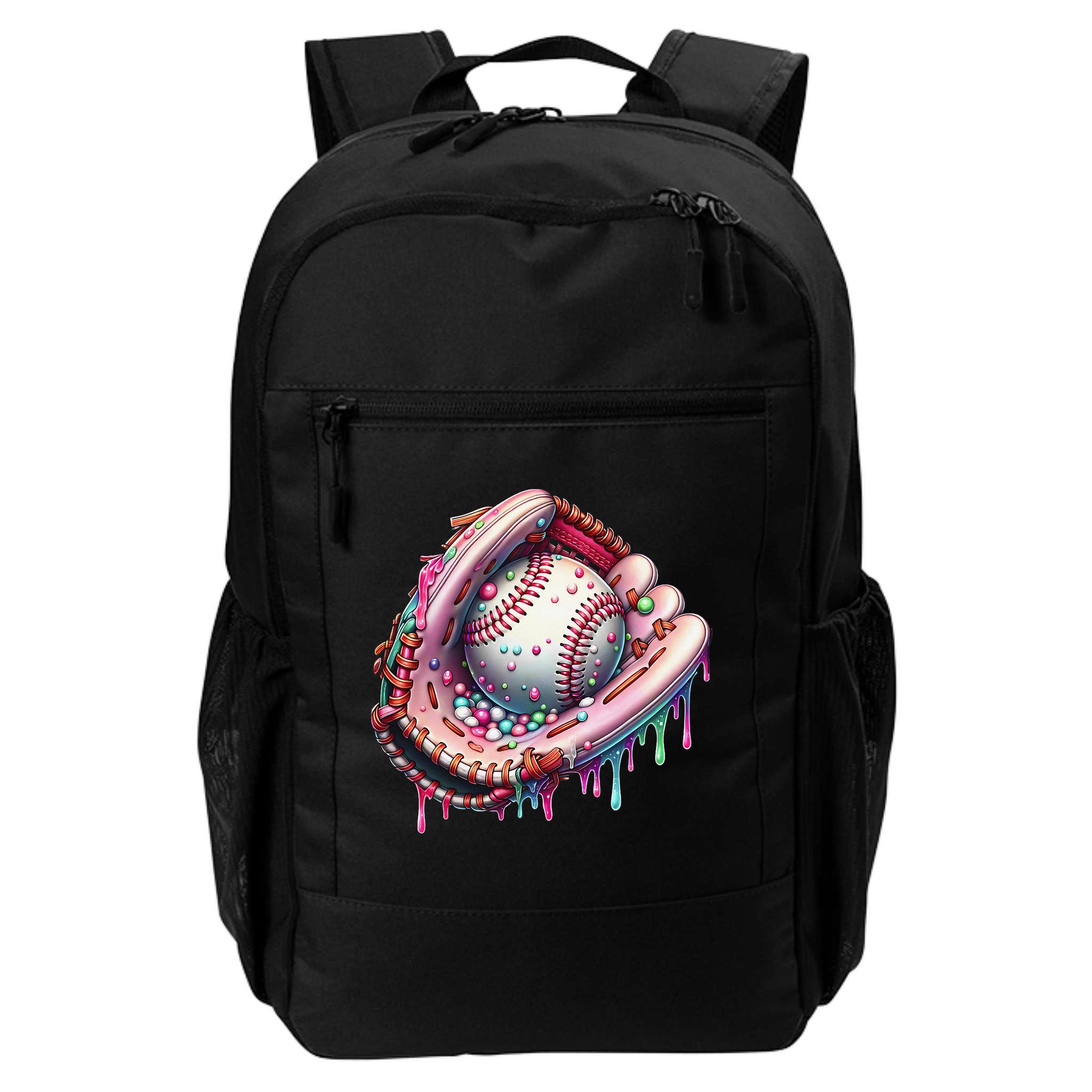 Baseball Drip Ice Cream Sprinkles Baseball Glove Backpack
