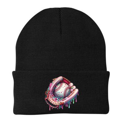 Baseball Drip Ice Cream Sprinkles Baseball Glove Beanie